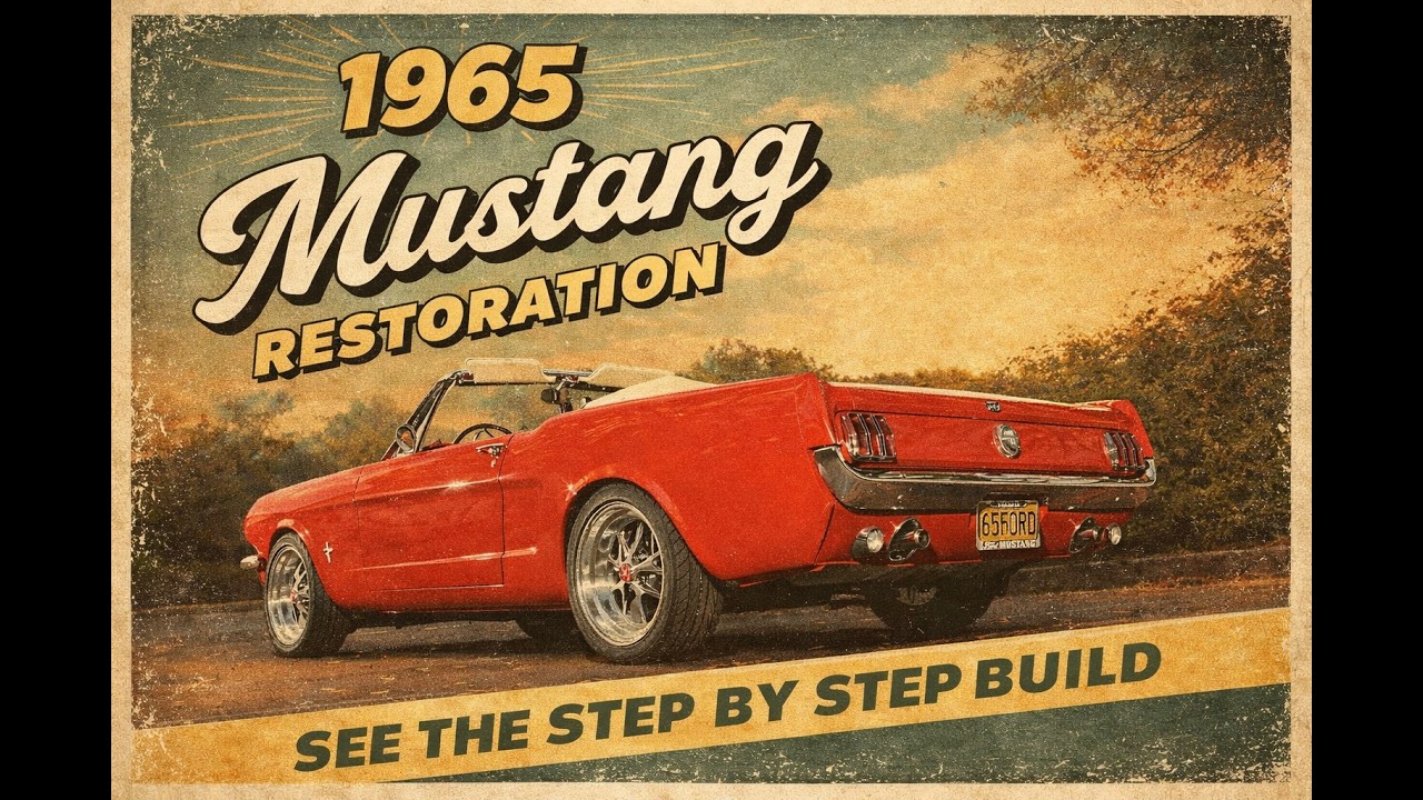 1965 Ford mustang convertible full restoration. From cowl to driving show car. MetalWorks Classics