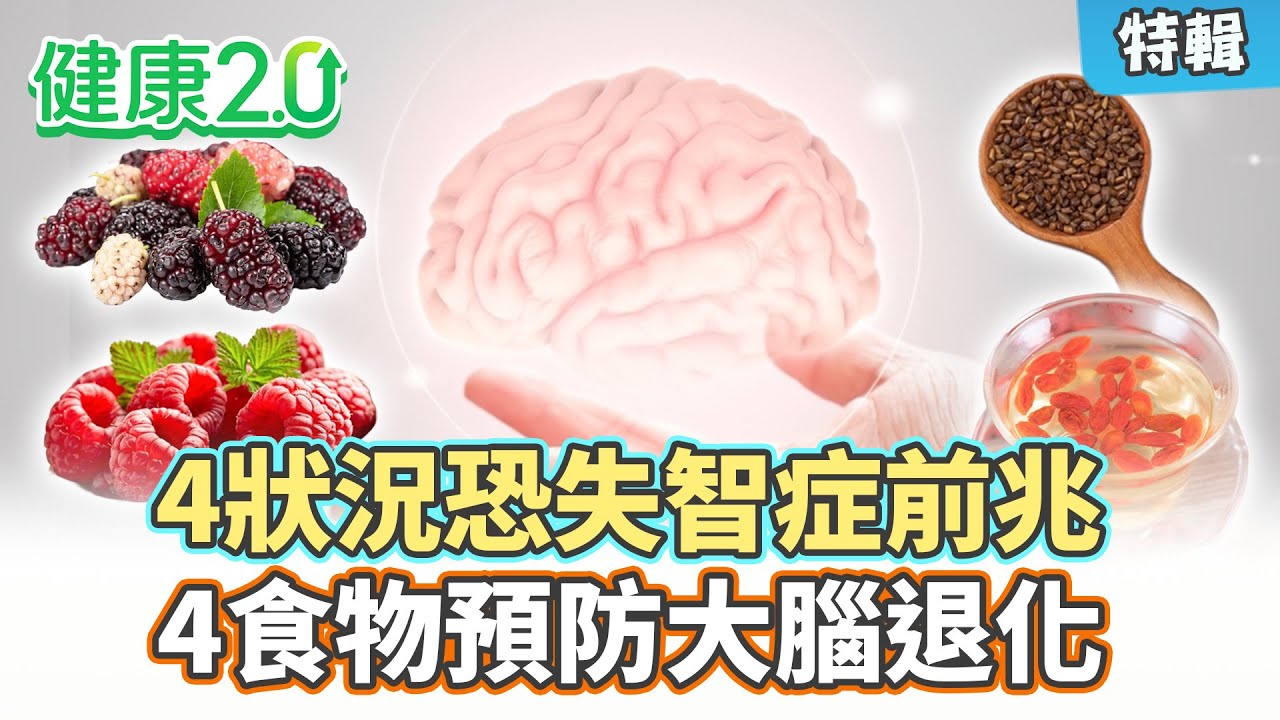 【特輯】4狀況恐失智症前兆！4食物預防大腦退化！｜健康2.0 #鄭凱云 #陳欣湄 #韋汝