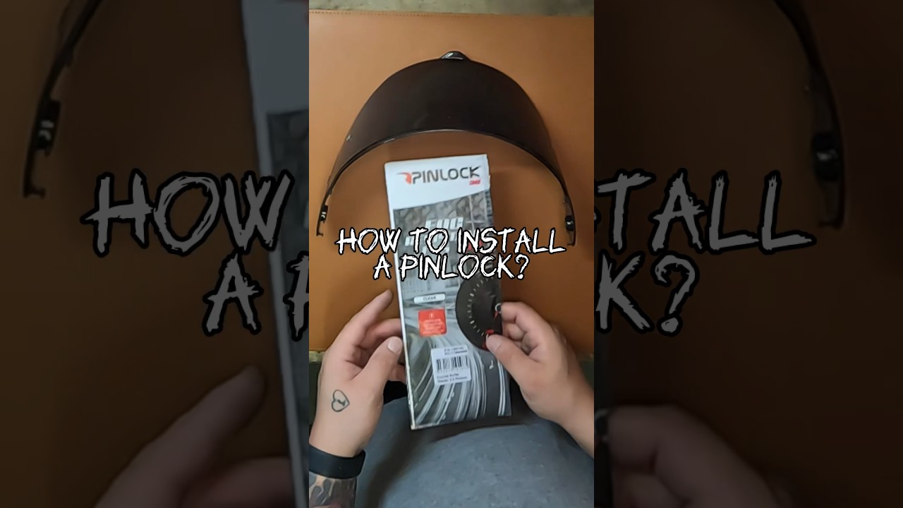 #howto #install a #pinlock #visor #4riders #help #belgium