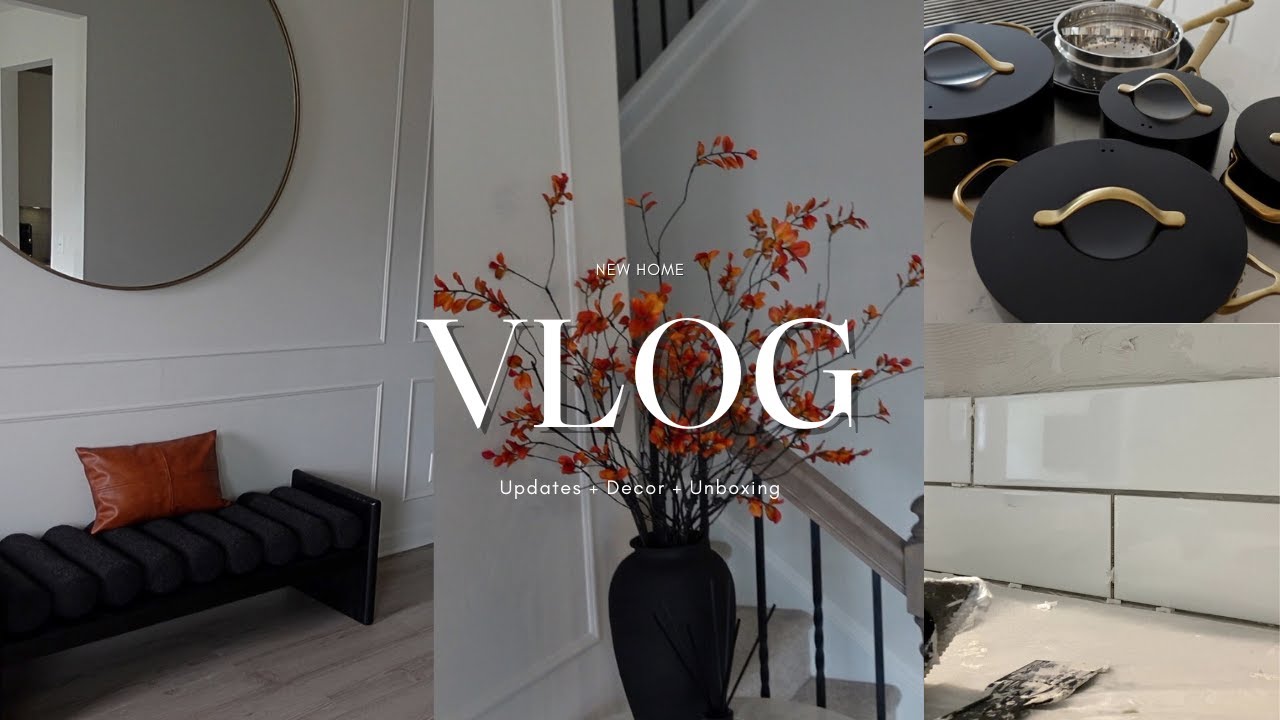 DIY: BACKSPLASH | NEW HOUSE UPDATE | DECOR &  STYLING | UNBOXING + MORE