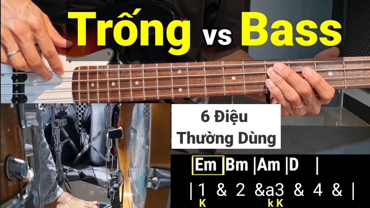 Kết hợp Trống - Bass | Trong các bài hát Thờ Phượng