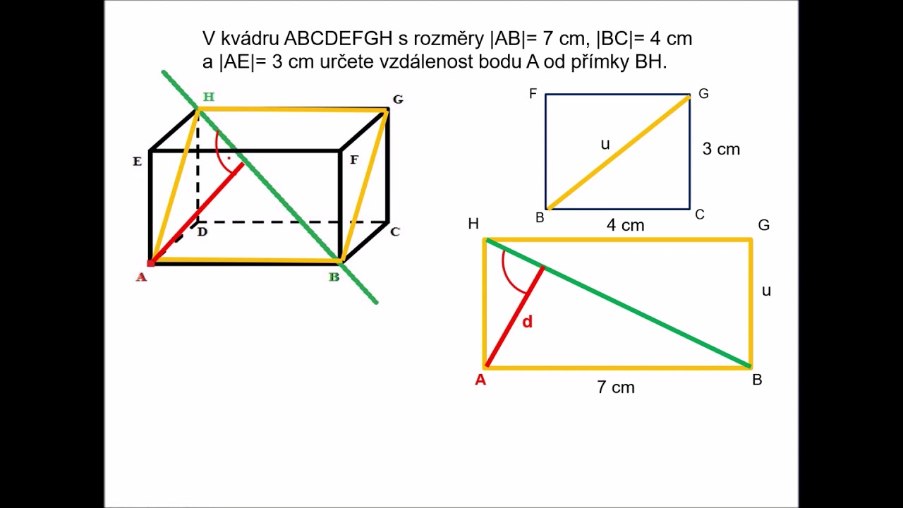 Stereometrie   vzdálenosti