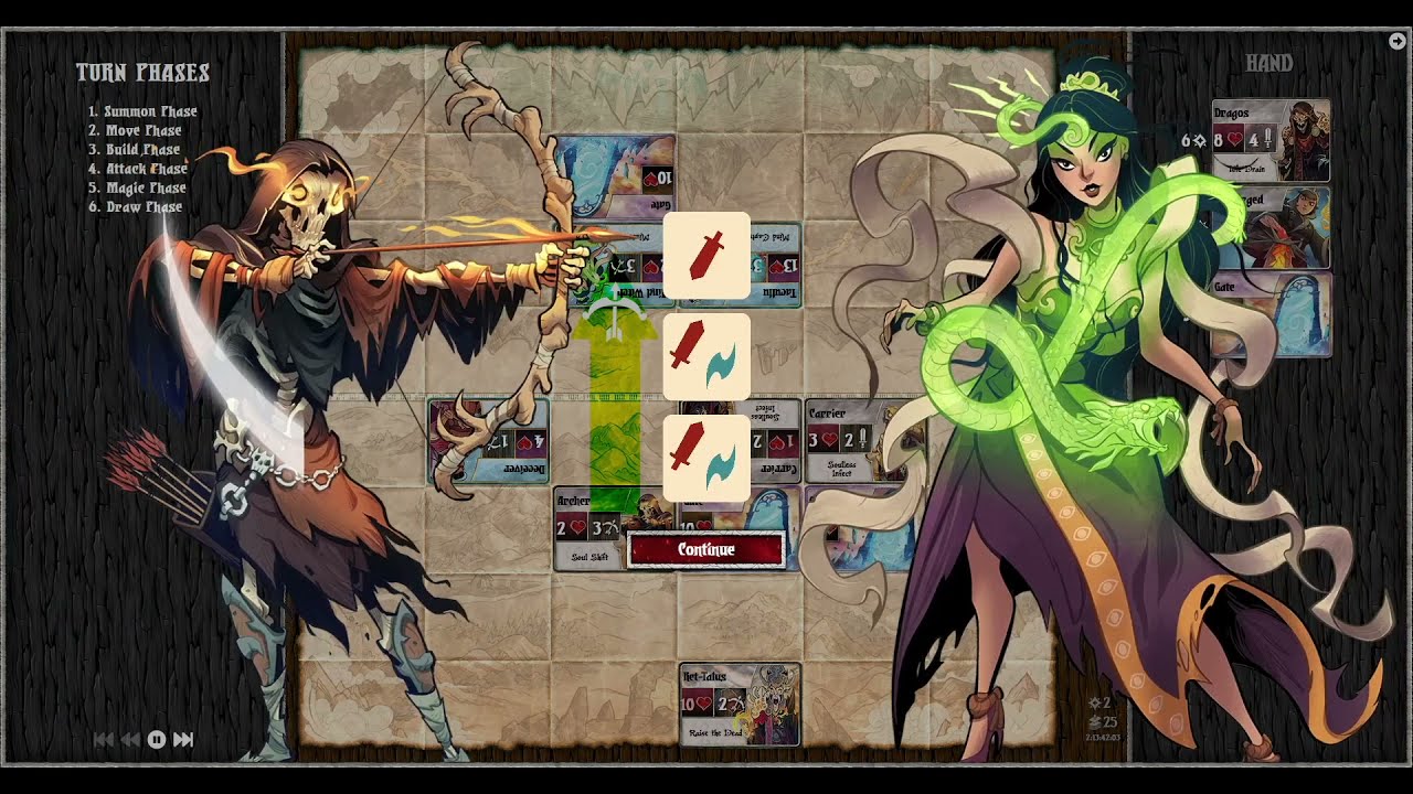 Summoner Wars (2nd Edition) - SW League - Dunky (FK) vs Orange Lazarus (BK)