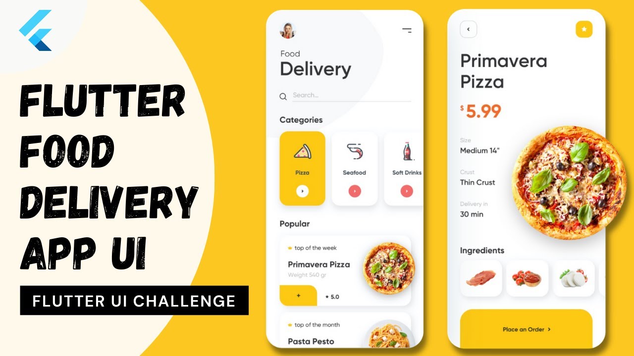 Flutter Food Delivery App | Flutter Ecommerce App | Flutter Responsive UI