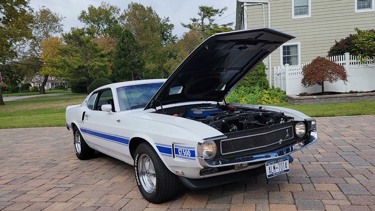 $75,000 ~ 1970 Shelby GT500 Fastback For Sale~4 Speed Manual~Wimbledon White