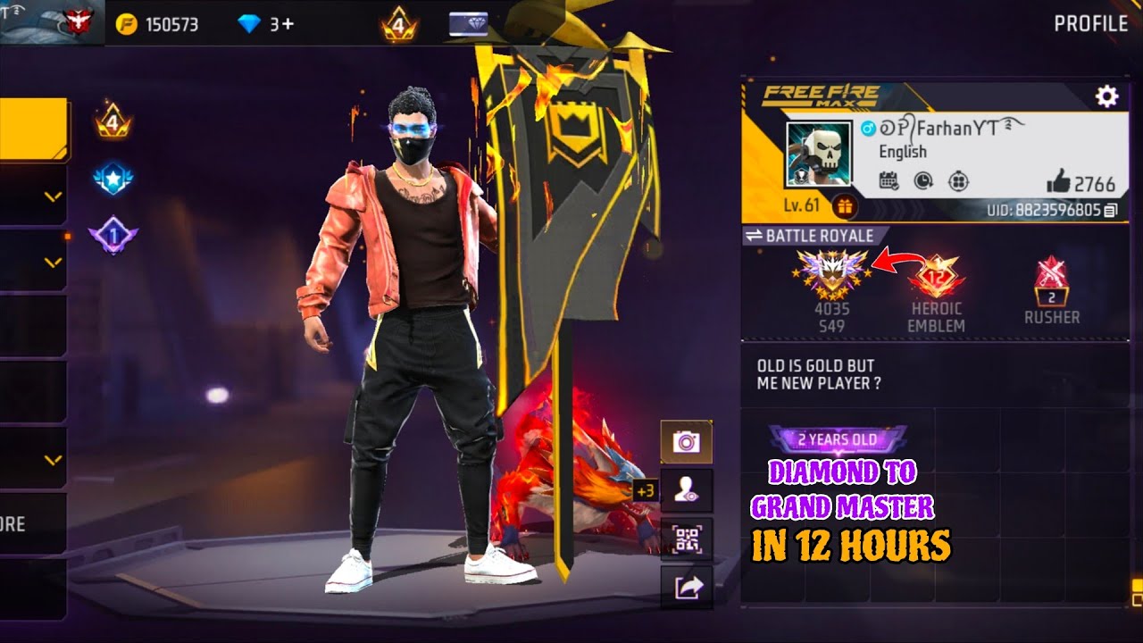 FREE FIRE MAX SEASON UPDATE CS RANK OP FARHAN YT GAMING 
