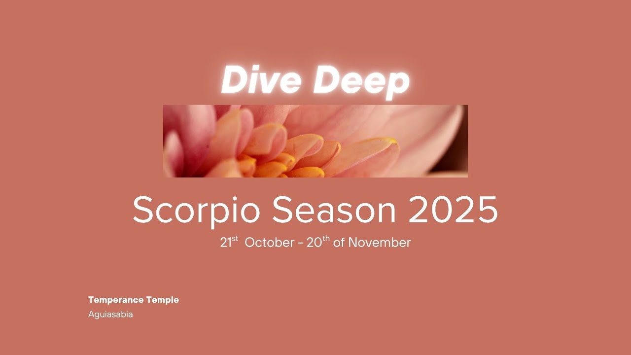Temperance - Dive Deep - Scorpio Season