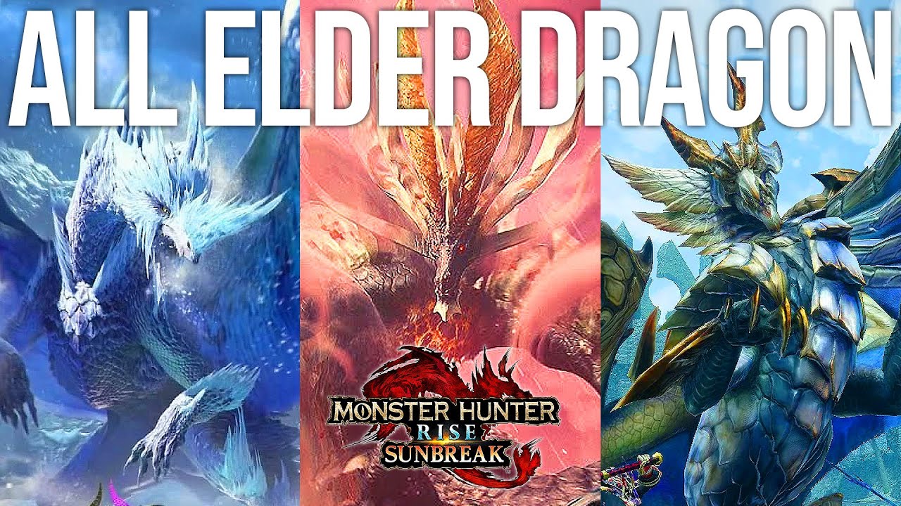 Monster Hunter Rise Sunbreak - All Elder Dragon Cinematic Intro Cutscene (Complete)