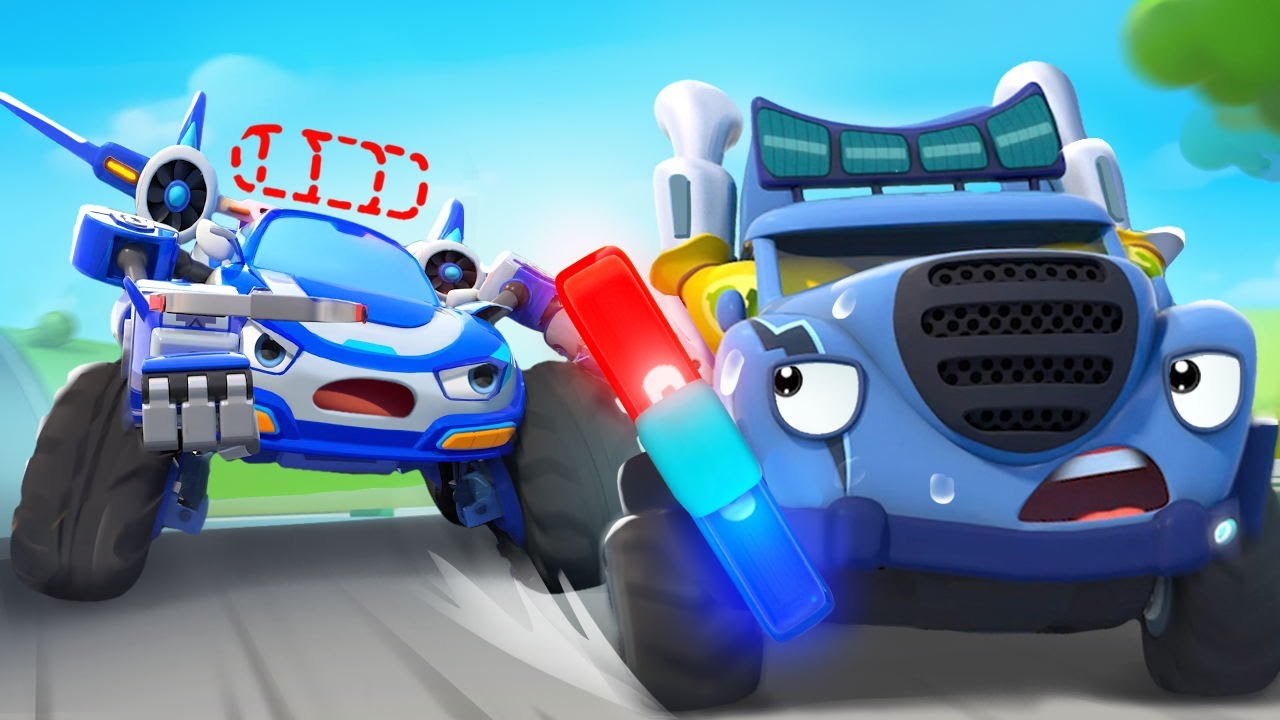 Where is Police Car's Siren？| Police Chase | Nursery Rhymes & Kids Songs | BabyBus - Cars World