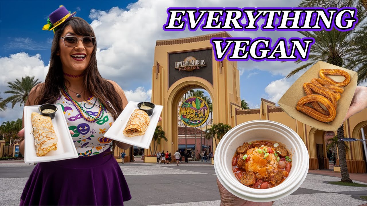 Vegan Mardi Gras foodie guide 🔮 Universal Orlando food review 2025