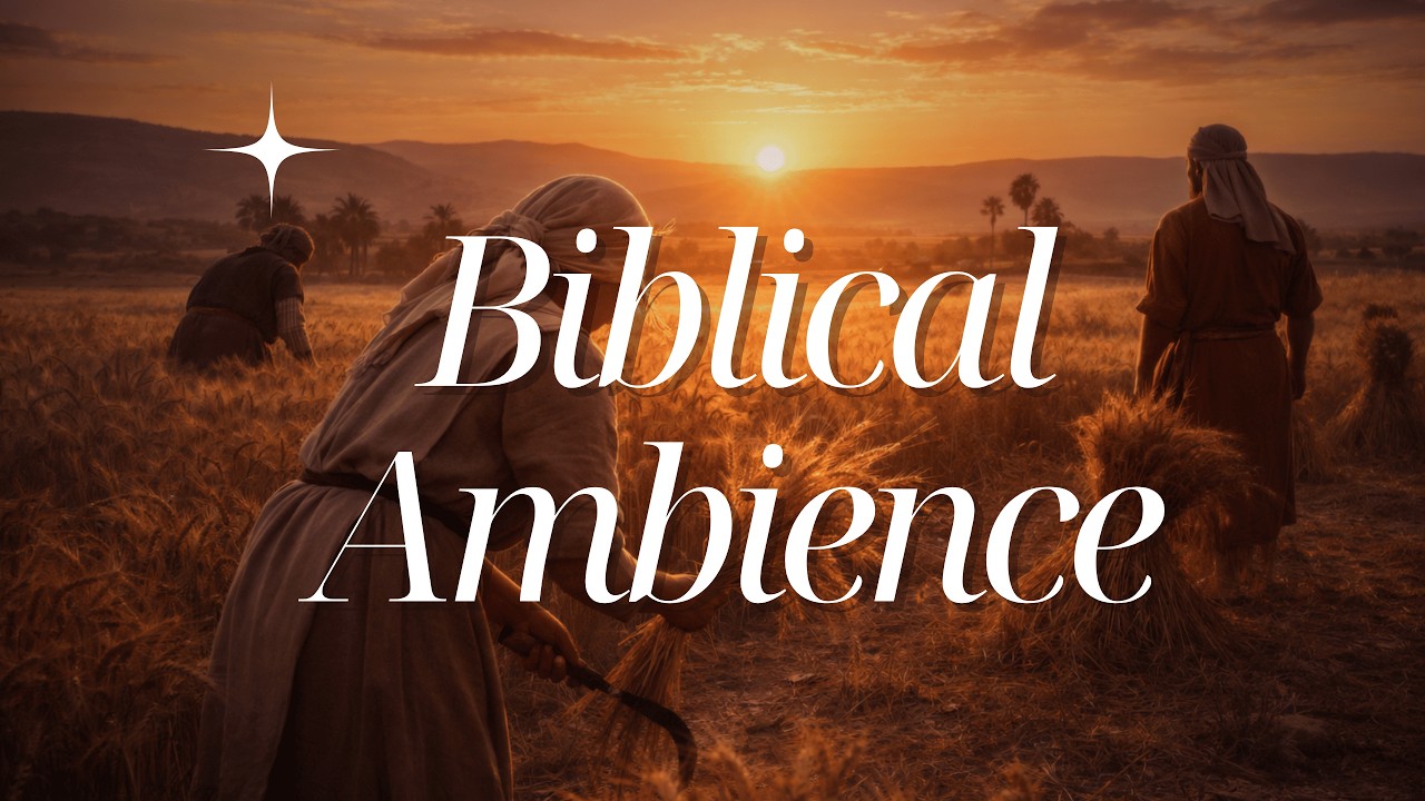 Biblical Ambience | Sunset Prayer with Ruth & Boaz | Instrumental Music for Prayer + Bible Study