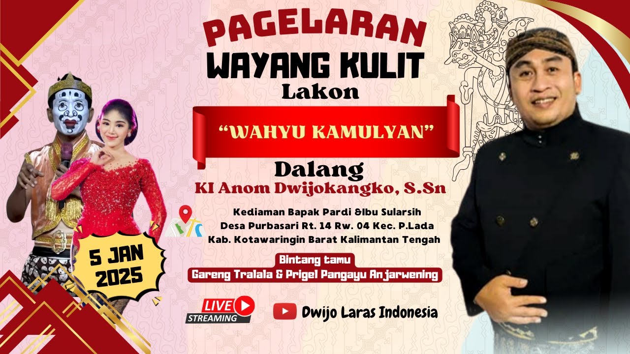🔴LIVE WAYANG KULIT DALANG KI ANOM DWIJOKANGKO, S.Sn 