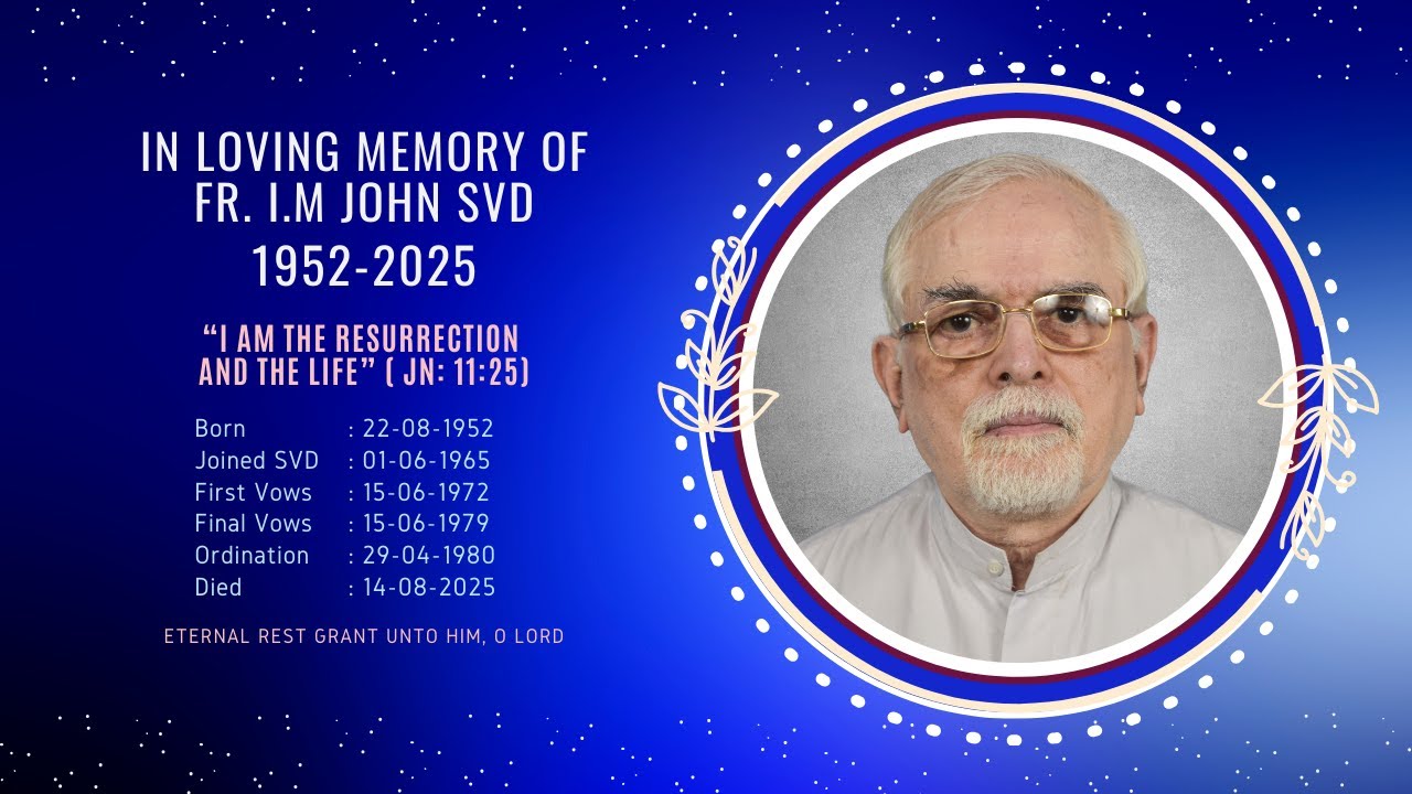 Fr. I. M. John SVD Funeral Mass