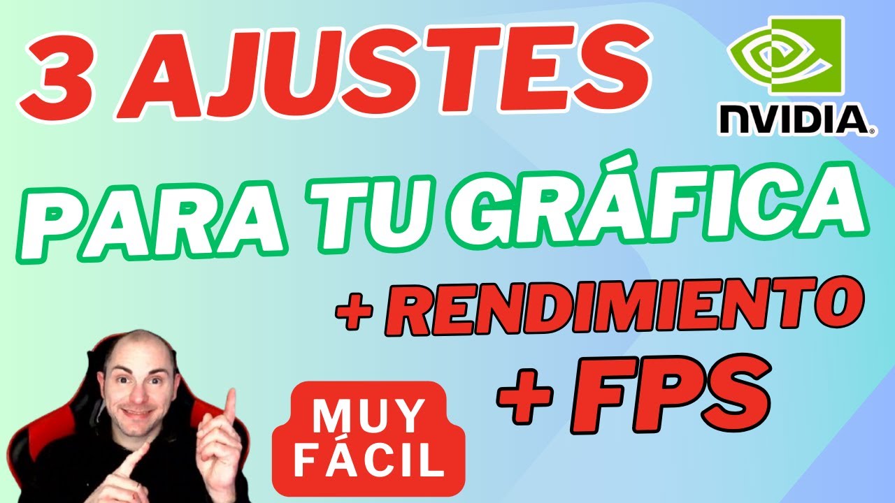 AUMENTA el RENDIMIENTO de tu GPU NVIDIA con estos 3 cambios rápidos👏🤩MUY FÁCIL🎉