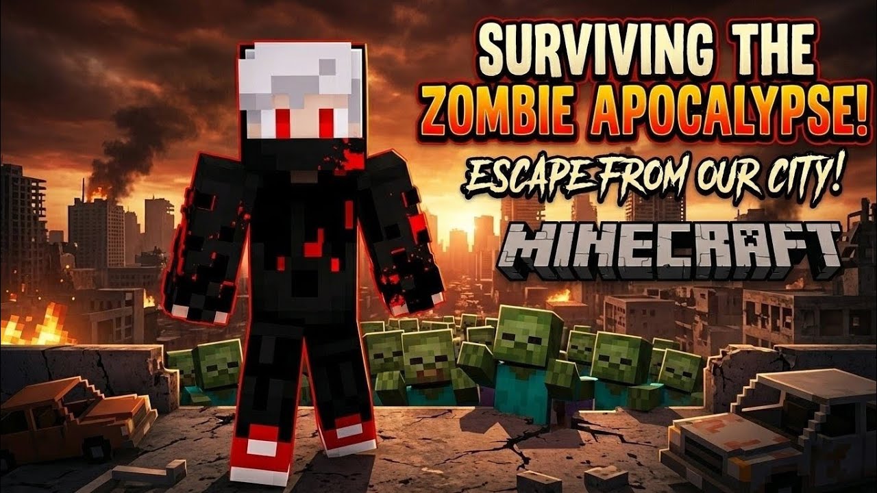 Zombie apocalypse in Minecraft!!