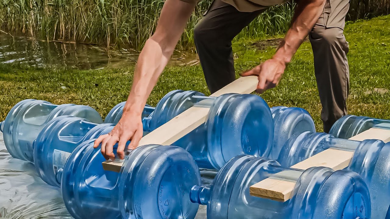 Crafting a DIY Water Bottle Boat Fleet! | Backyard Project
