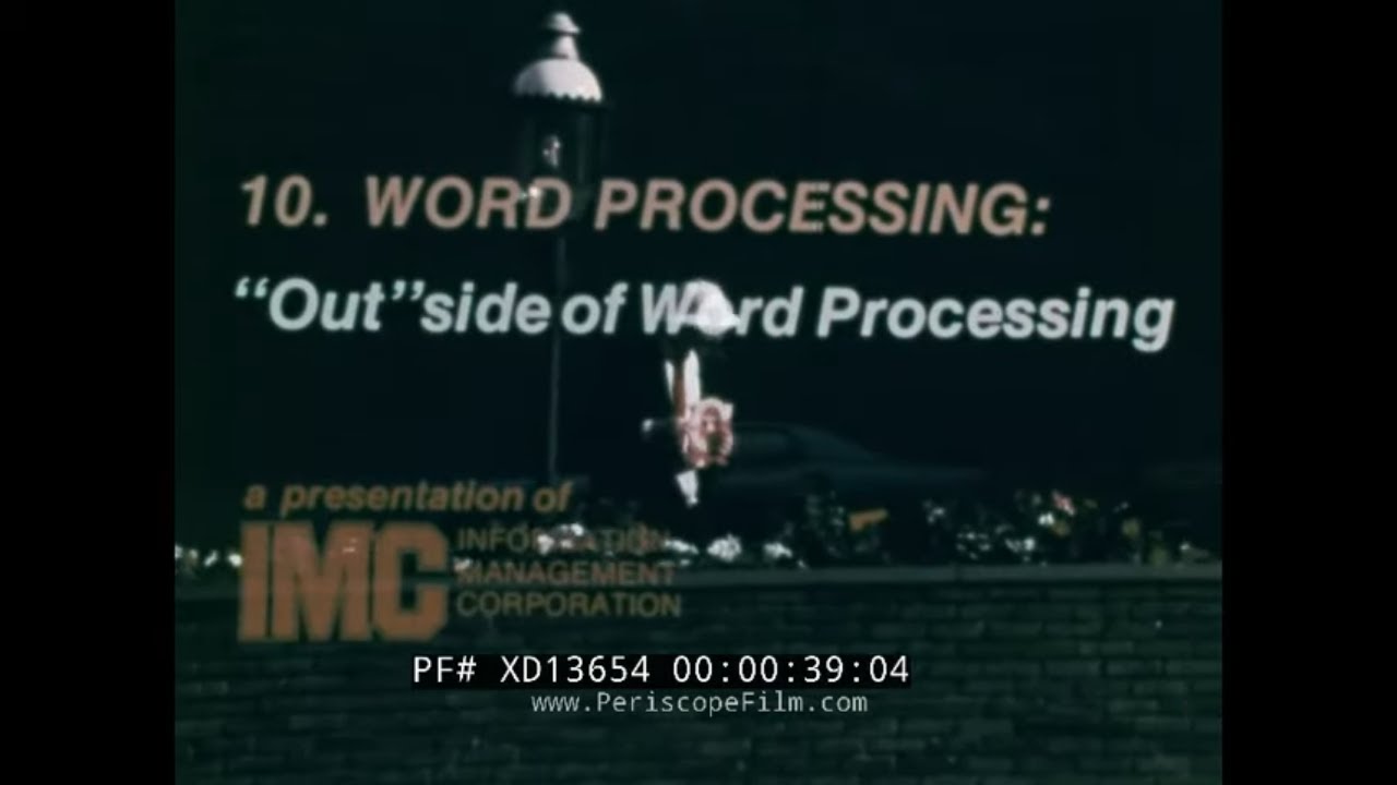 1975 WORD PROCESSING TRAINING FILM   1975 ELECTRIC TYPEWRITER & MINI COMPUTER FILM   XD13654