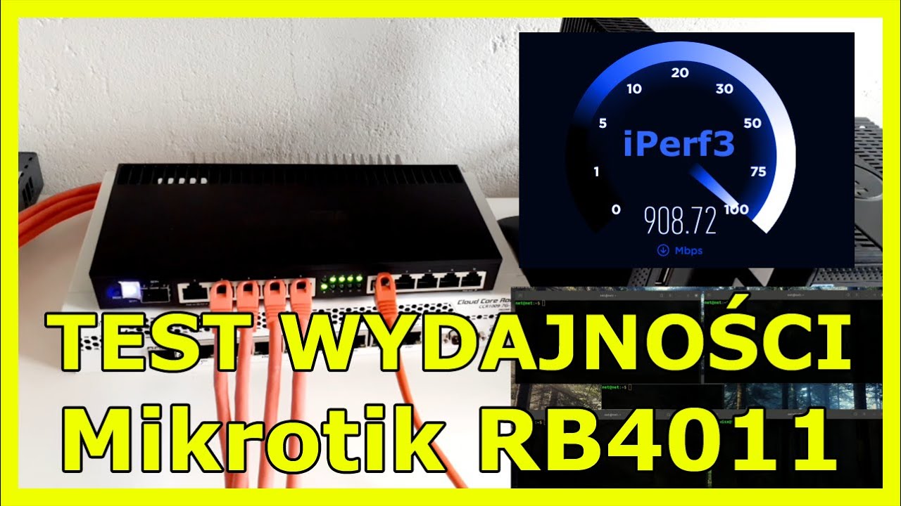 Mikrotik RB4011 test wydajności Iperf3