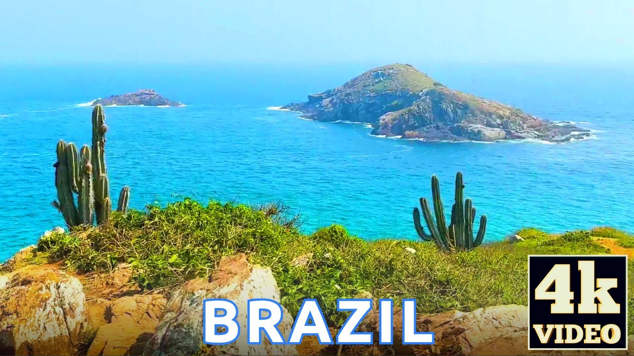 GORGEOUS Virtual Walk in Brazil Arraial do Cabo! Brazilian Caribbean 4k