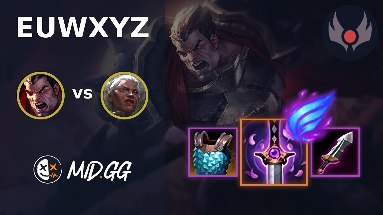 MID.GG: [ EUWXYZ ] Дариус на верхней линии против Амбессы | Грандмастер EUW | Сезон LOL 2026