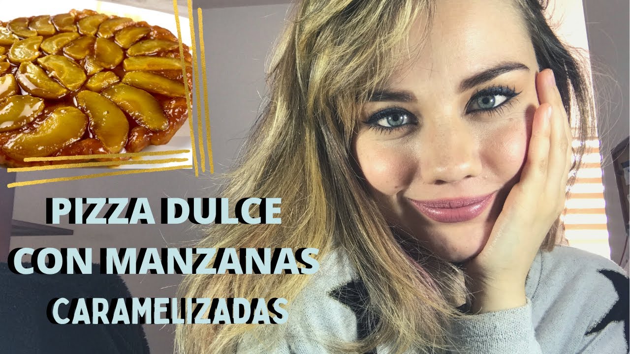 PIZZA DULCE CON MANZANAS CARAMELIZADAS