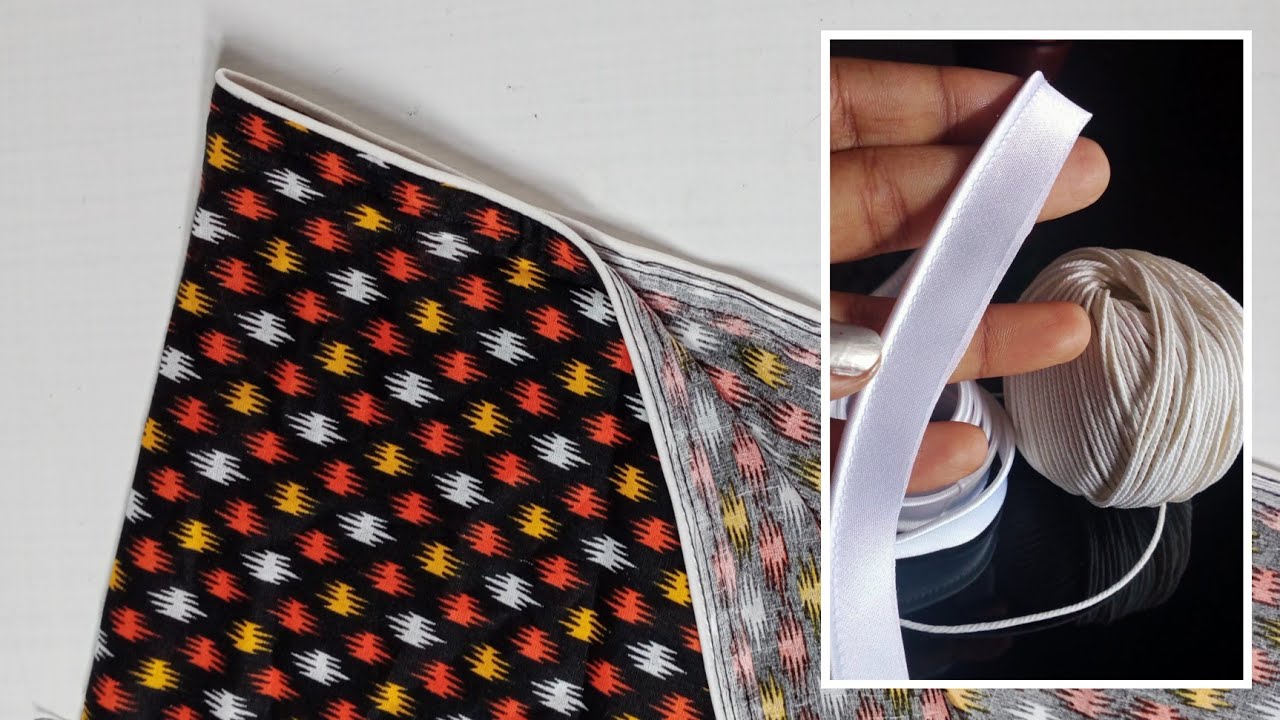 How to make piping easy method/Piping stitching method for beginners