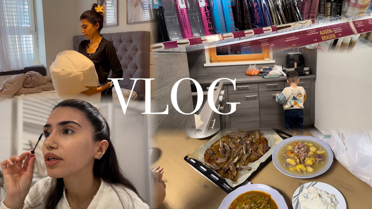 YENİ MUTFAK TURU, MASCARA DENİYORUZ EFSANE, ANNEMLERDE AKŞAM YEMEĞİ, RUTİN TEMİZLİK - GÜNLÜK VLOG