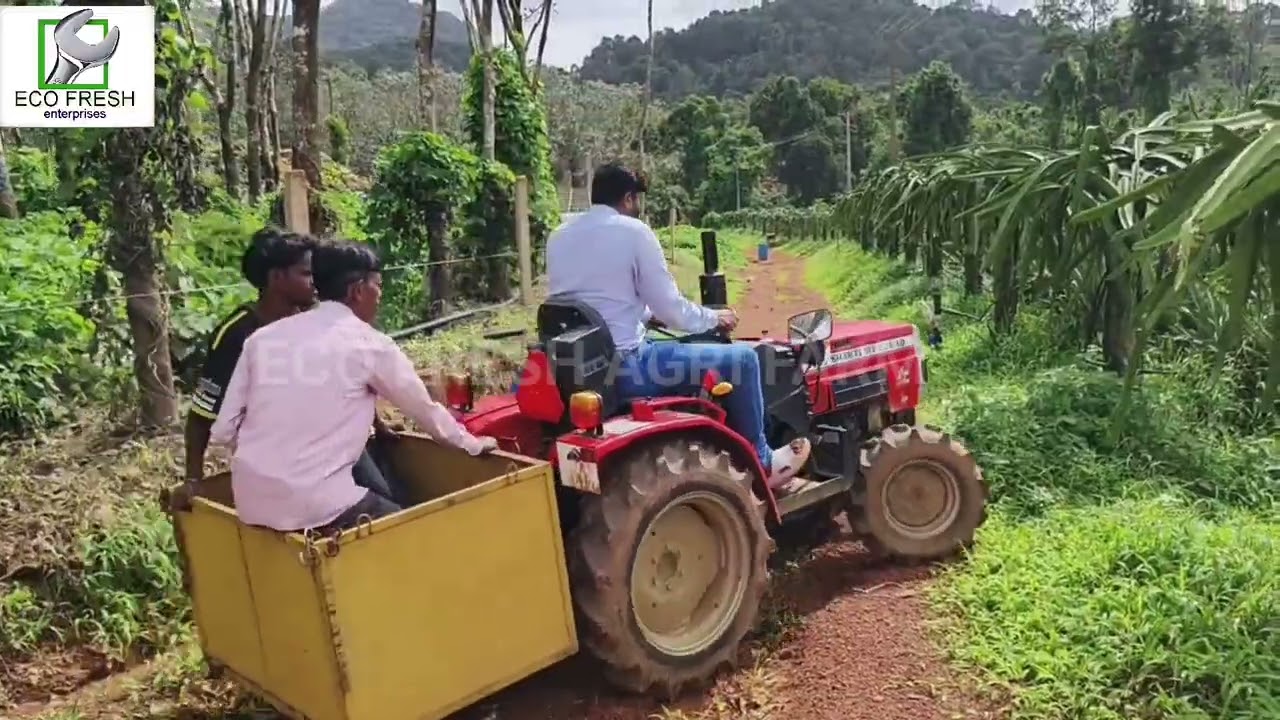 Agricultural dumper and  tractor