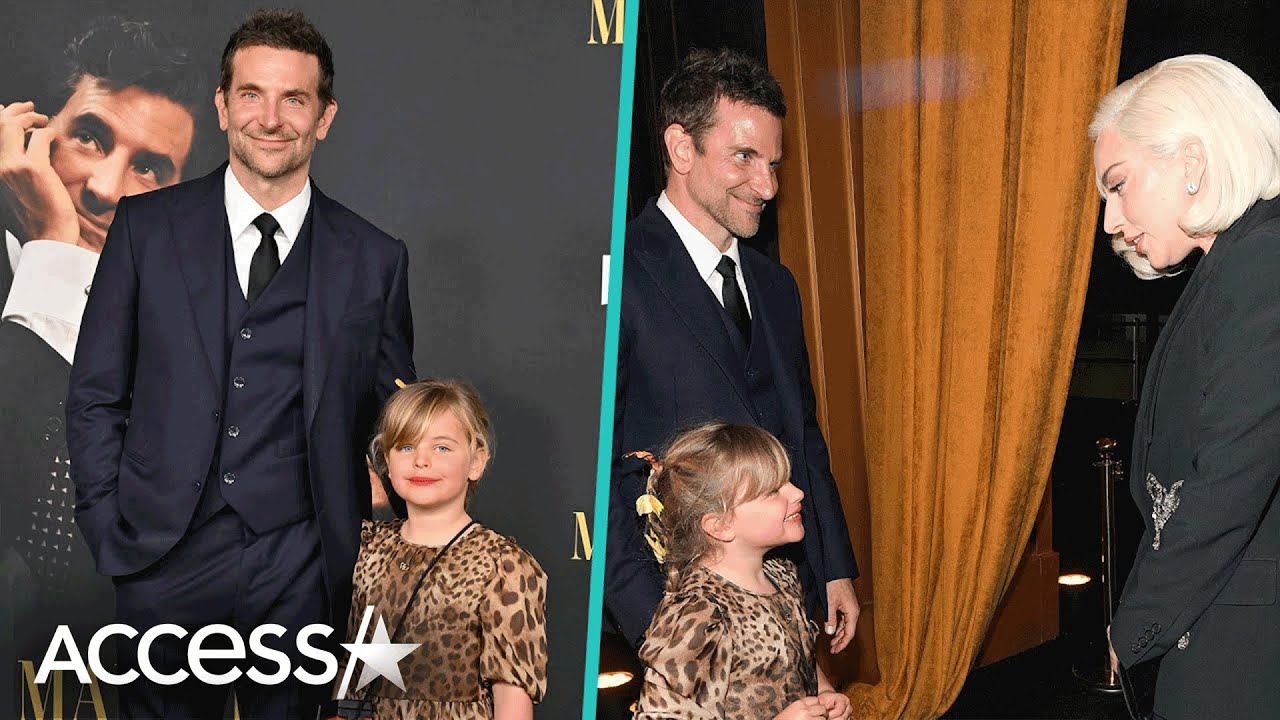 Bradley Cooper's Daughter Smiles At Lady Gaga In Red Carpet Debut