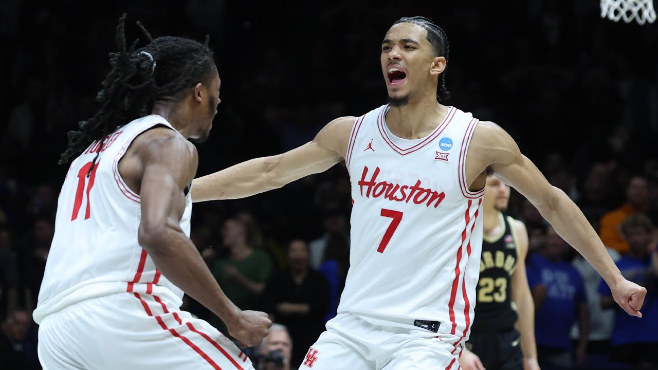 Full thrilling ending from Houston's last-second win over Purdue in Sweet 16