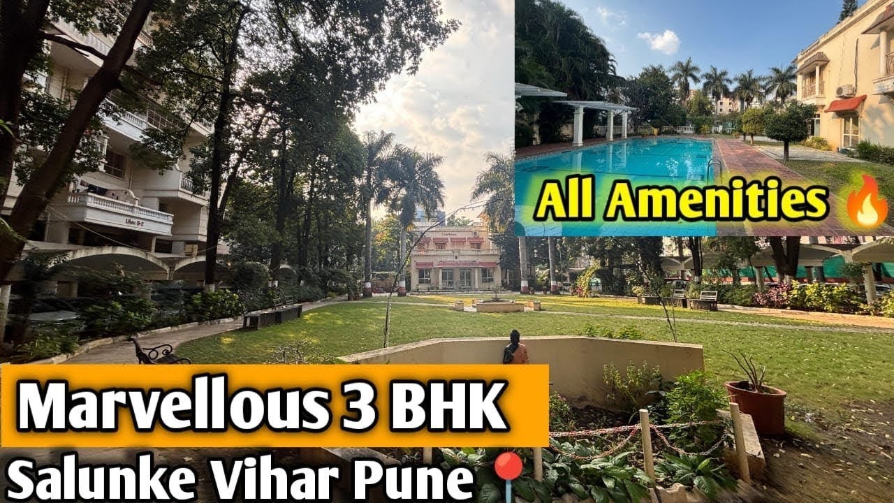 Чудесная 3-комн. | Салунке Вихар Пуна 📍| Все удобства | Крытая парковка |#3bhk #pune