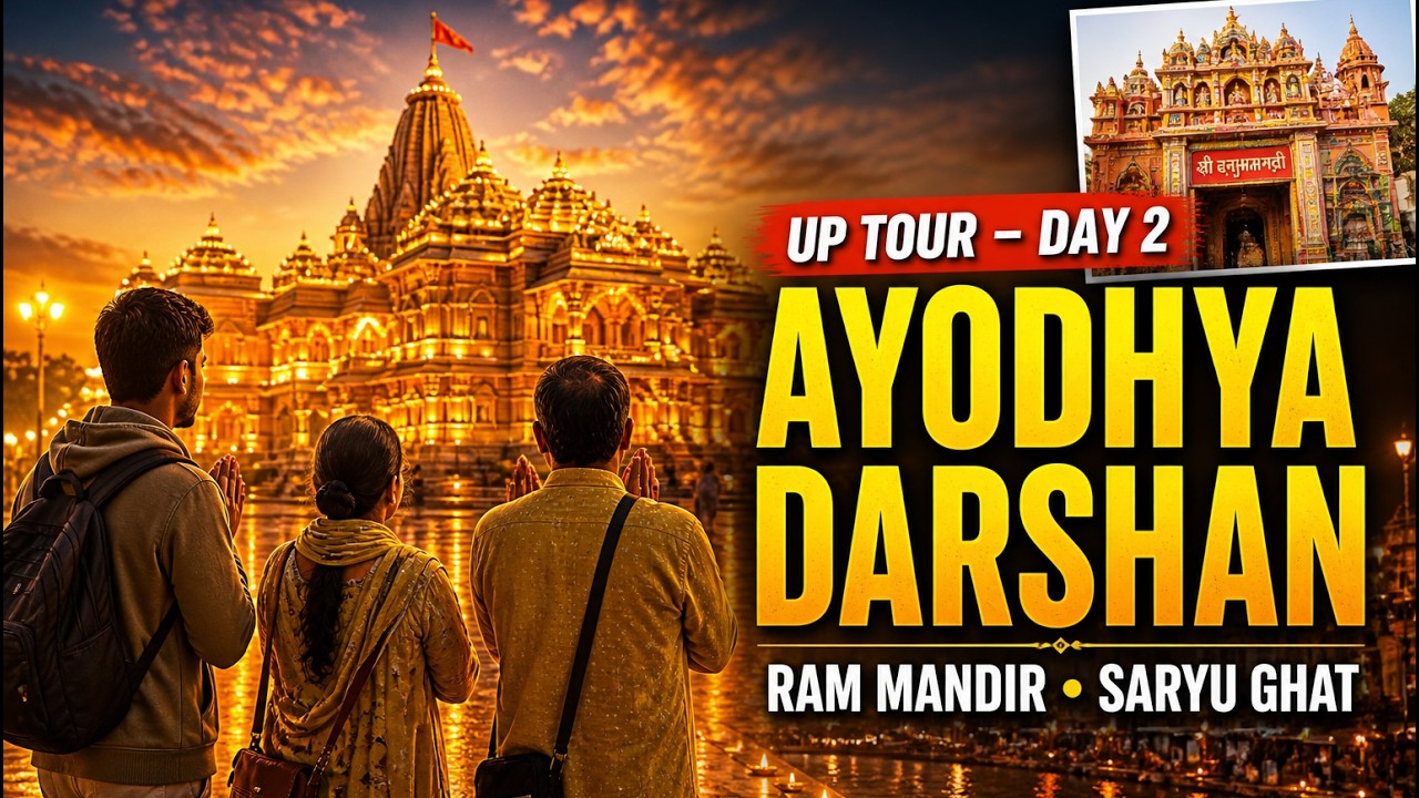UP Travel Vlog Ep 2 | Prayagraj to Ayodhya | Ram Janmabhoomi, Dashrath Mahal, Hanuman Garhi