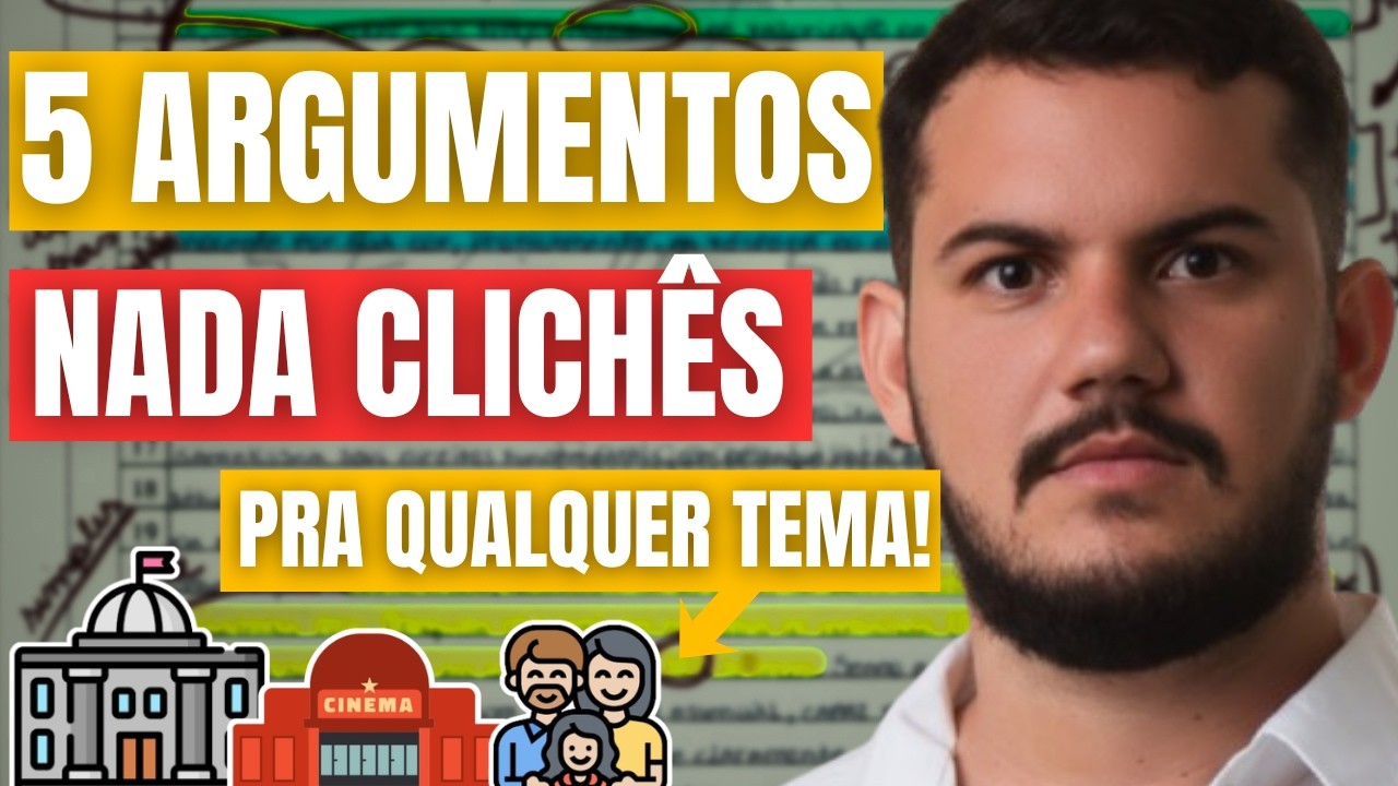 5 ARGUMENTOS INOVADORES que encaixam em QUALQUER REDAÇÃO (atualizados 2026)