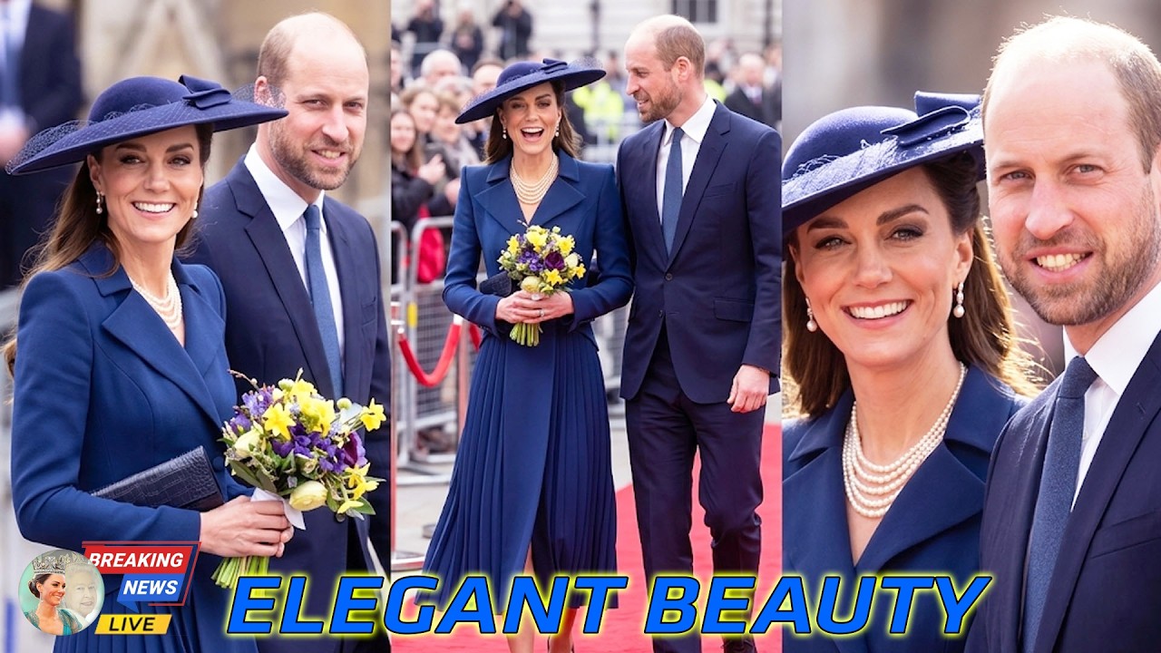 Princess Catherine Wows Fans in a Elegant Dress at Westminster Abbey