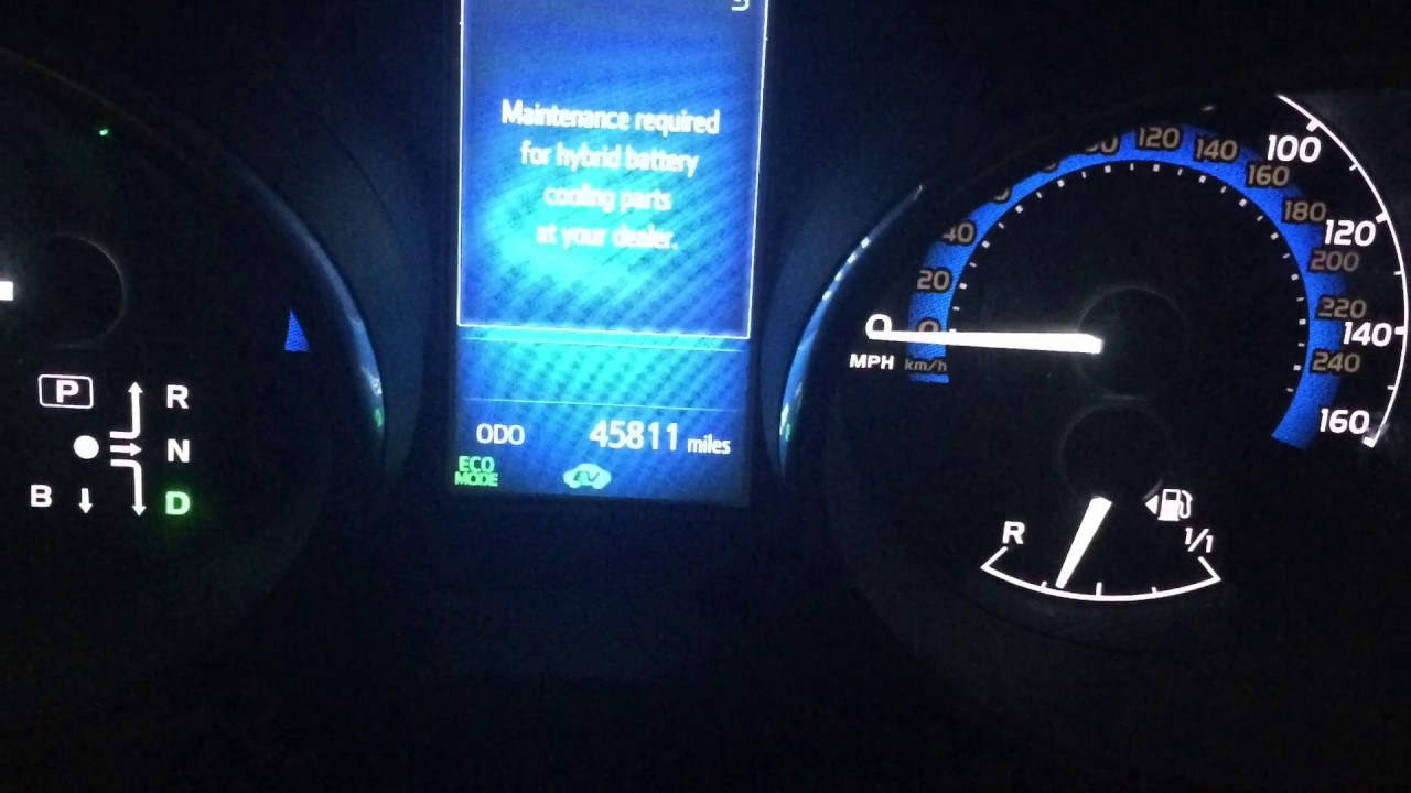 2016 Toyota Auris Touring Sport Hybrid Cooling Maintenance