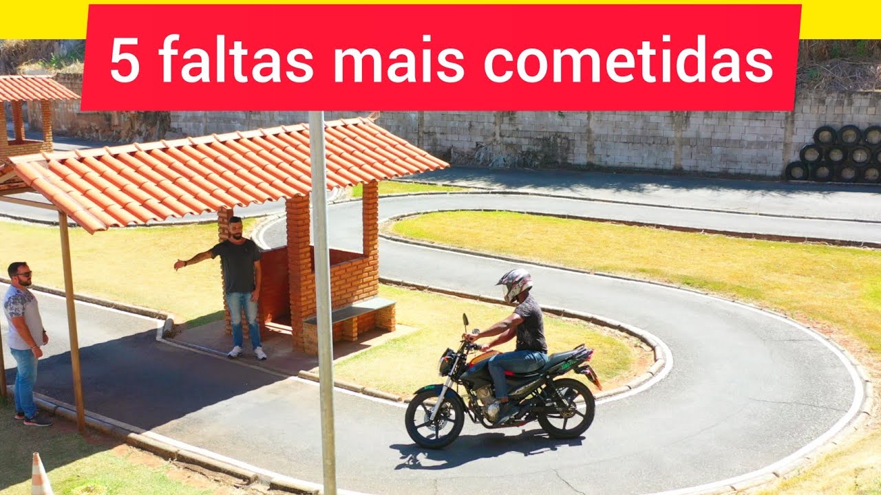 5 Faltas mais cometidas na Prova prática de moto em IBIRITE MG