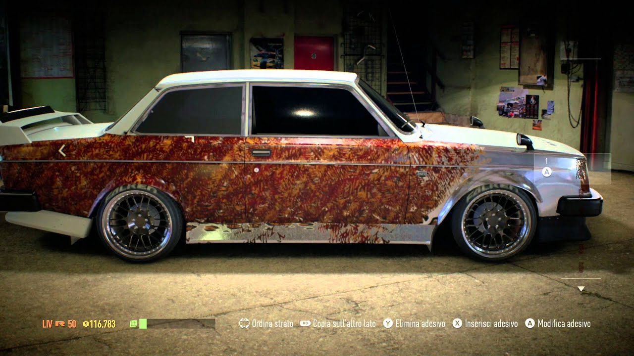 Need For Speed 2015 - Volvo 242 - Sticker Bomb, Rat Style, Tuning
