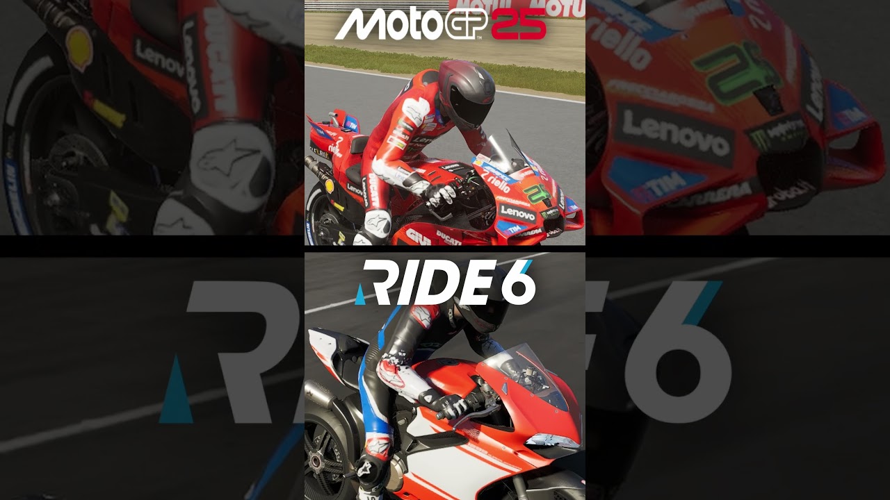 MotoGP 25 vs RIDE 6 - REV Animation Comparison #1