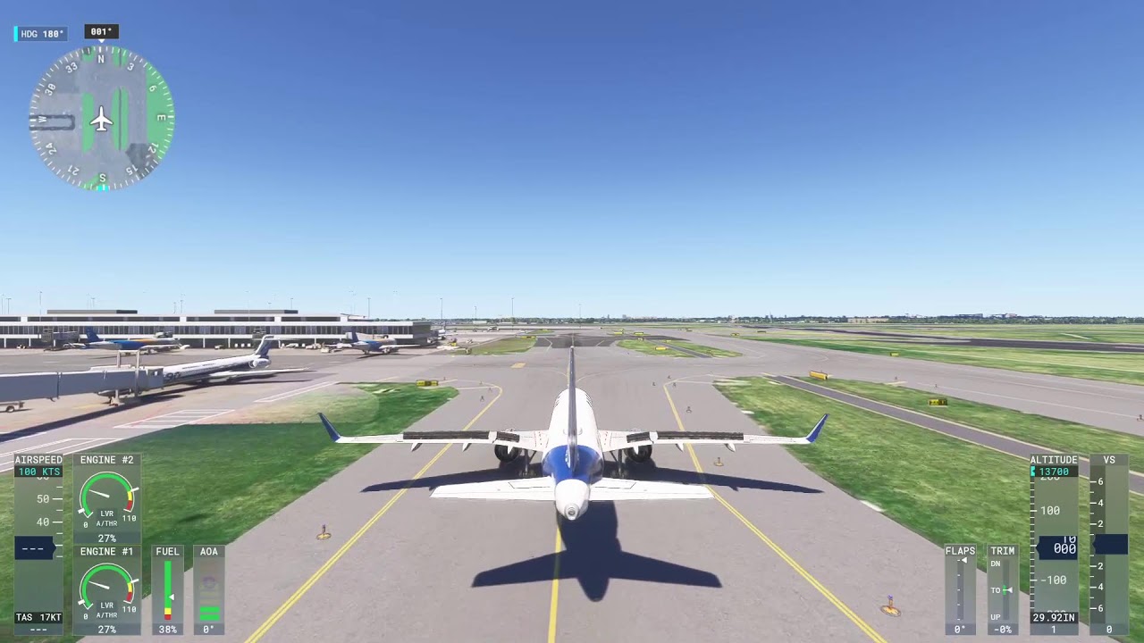 MSFS 2024 flight billund-amsterdam :D