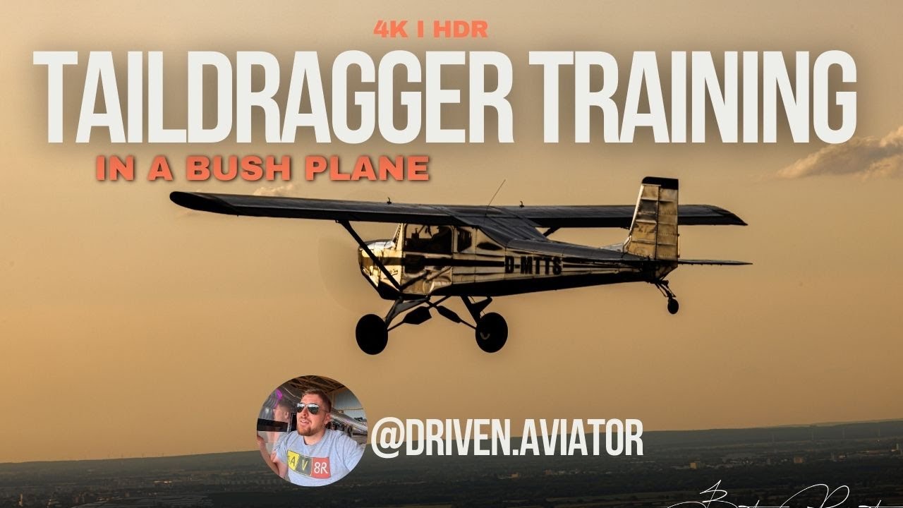 4K HDR POV: How to land a taildragger! Tailwheel endorsement & training in a real bush plane