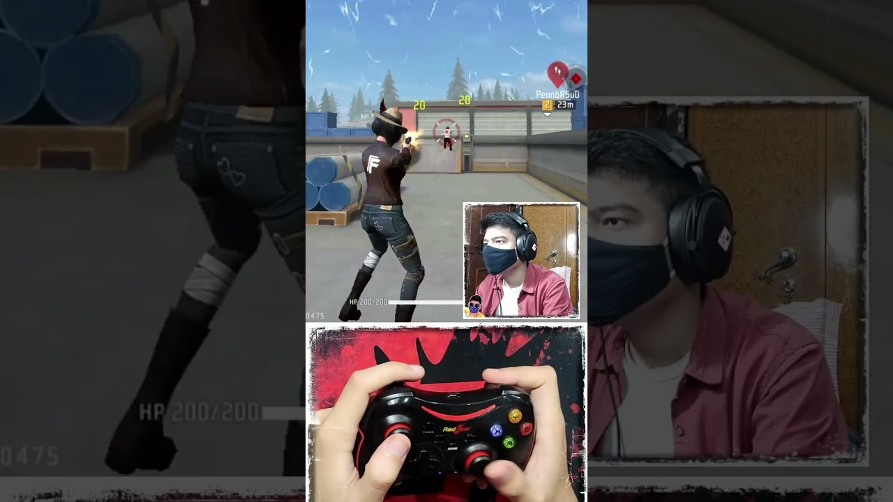 Playing Free Fire With Joystick 🤯 || #shorts #short