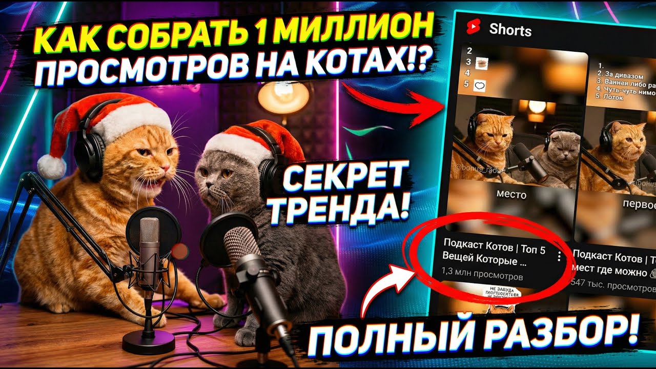Повторяем Тренд ИИ‑Коты — Полный ГАЙД (Veo3, SyntX, CapCut)