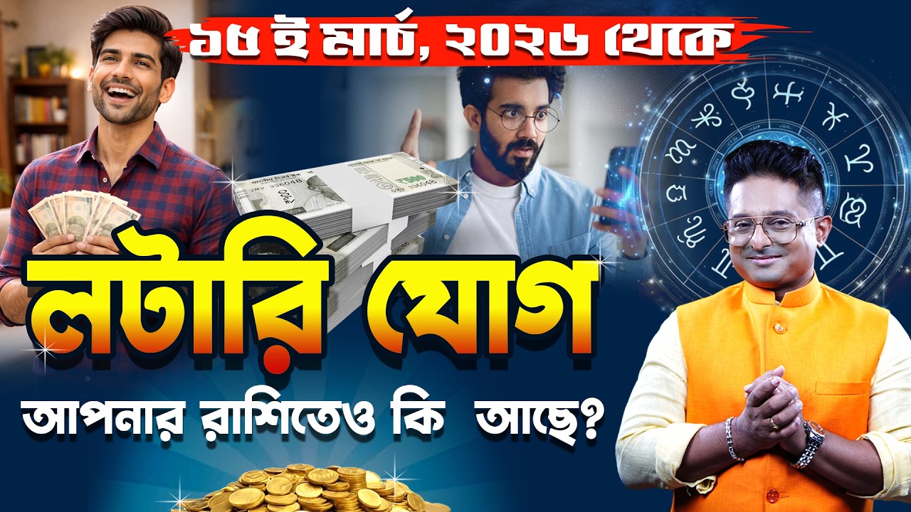 Lottery Yog &vert; এই ৩ রাশির হঠাৎ অর্থপ্রাপ্তি ও জ্যাকপট? &vert; Rashifal Bangla