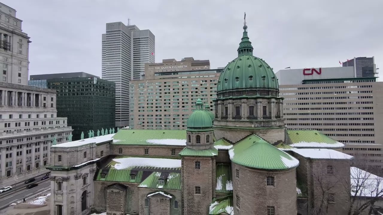 Downtown Montreal Canada 8k drone amazing views 😍 