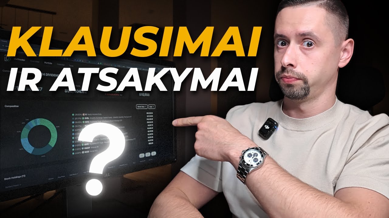 #81 Q&A - Opcionai, Kriptovaliutos, QQQ3 Strategija, Sveikatingumas, Investavimo Platformos ir kt.