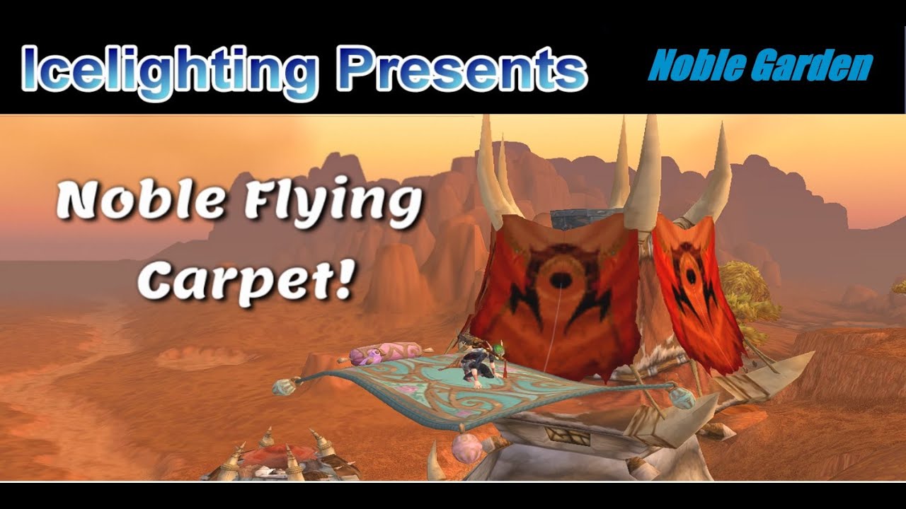 Noble Flying Carpet Dropped! - Noble Garden - Loot-Filled Basket - 1% chance drop - Feathered Fiend