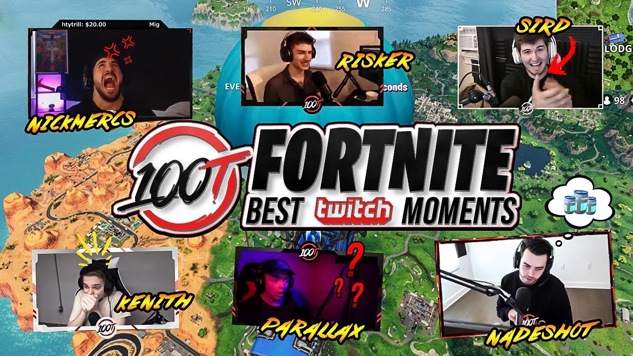 FUNNIEST 100T FORTNITE MOMENTS (Ft. NICKMERCS, Nadeshot, Pokimane, and more)