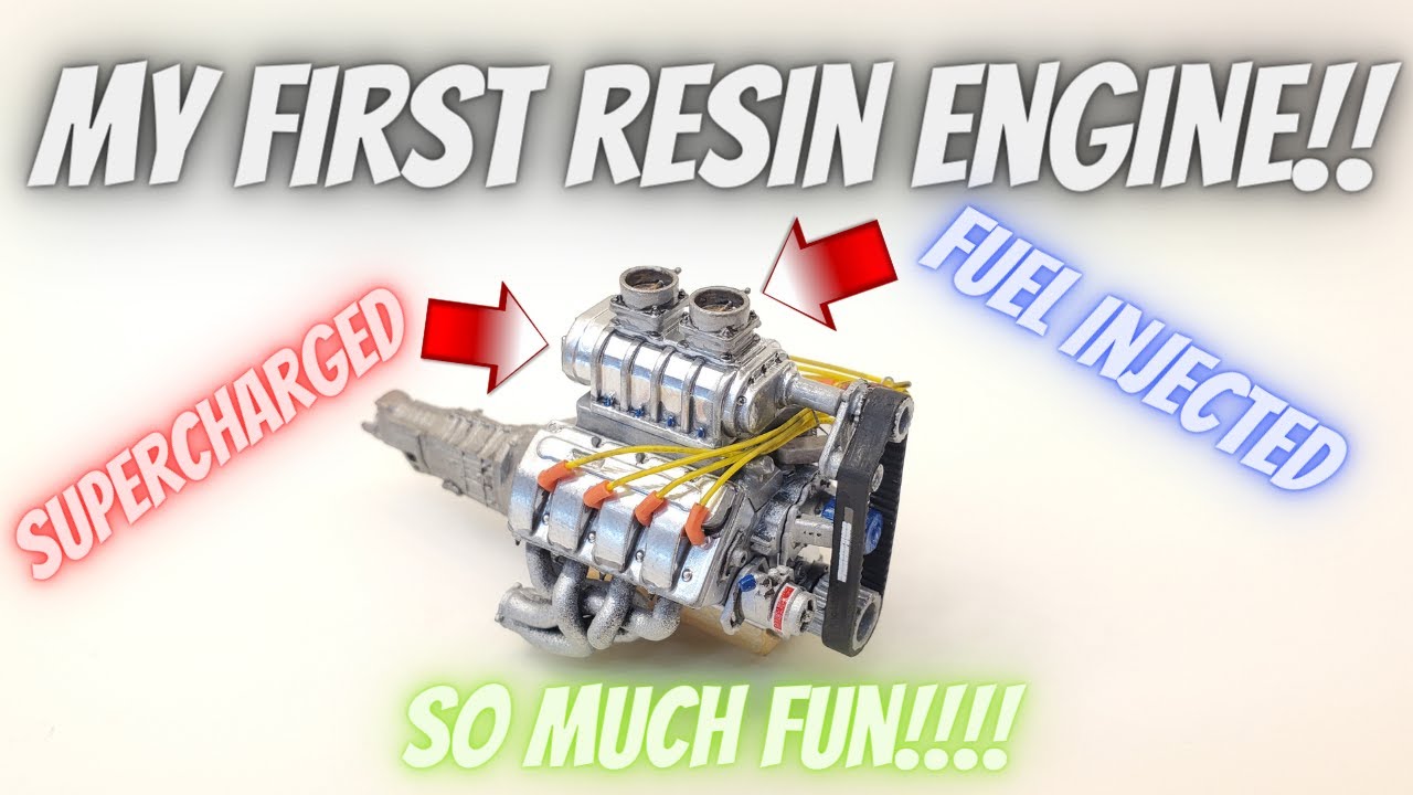 My First Resin Engine!!! Supercharged Boss 429 Ford V8