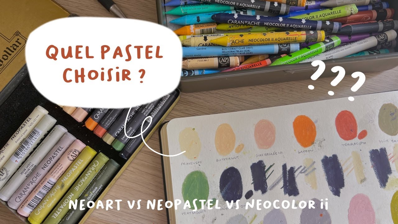 COMPARAISON NEOART VS NEOPASTEL VS NEOCOLOR II | Premières impressions Neoart