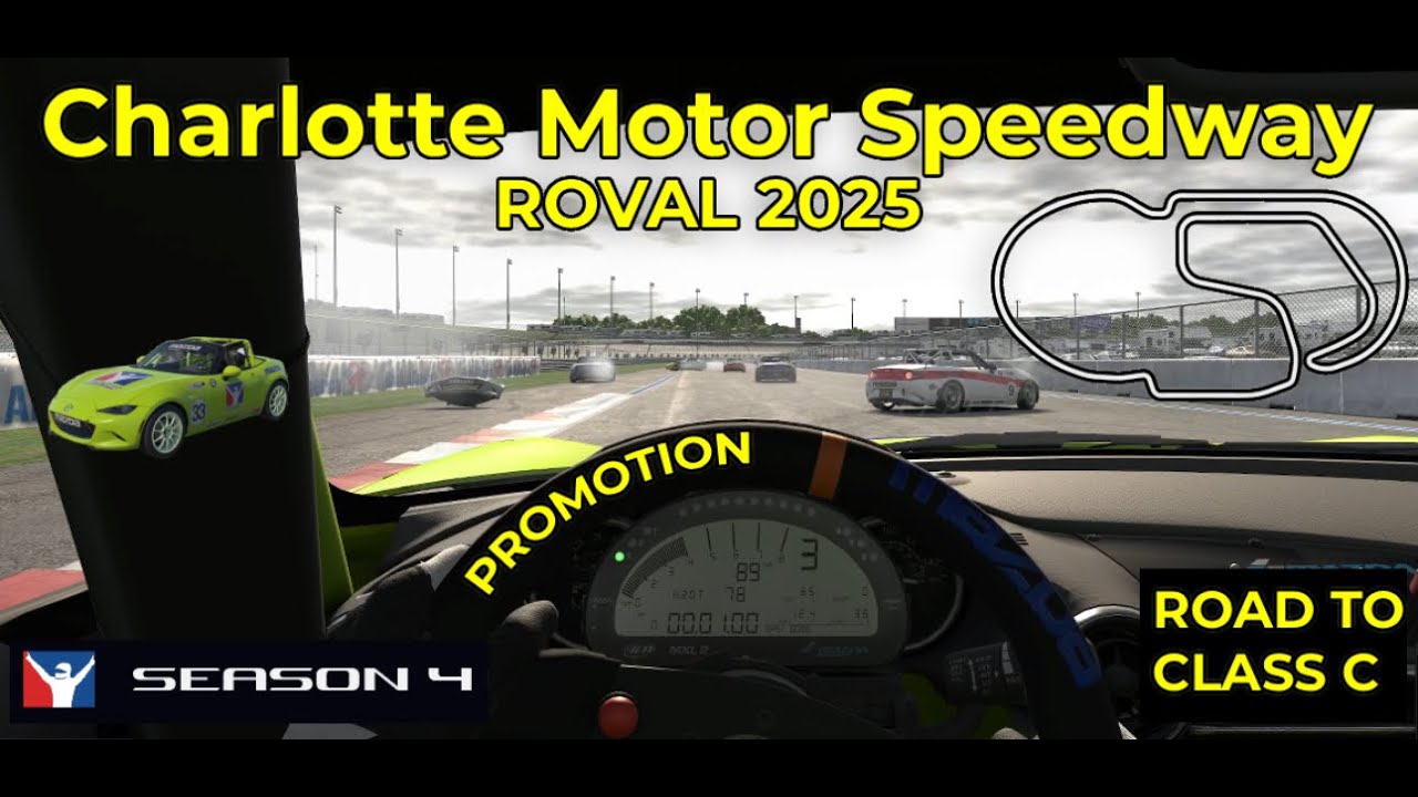 Charlotte Motor Speedway (Roval) | MX-5 First Lap Chaos | Road to Class C | iRacing Season 4